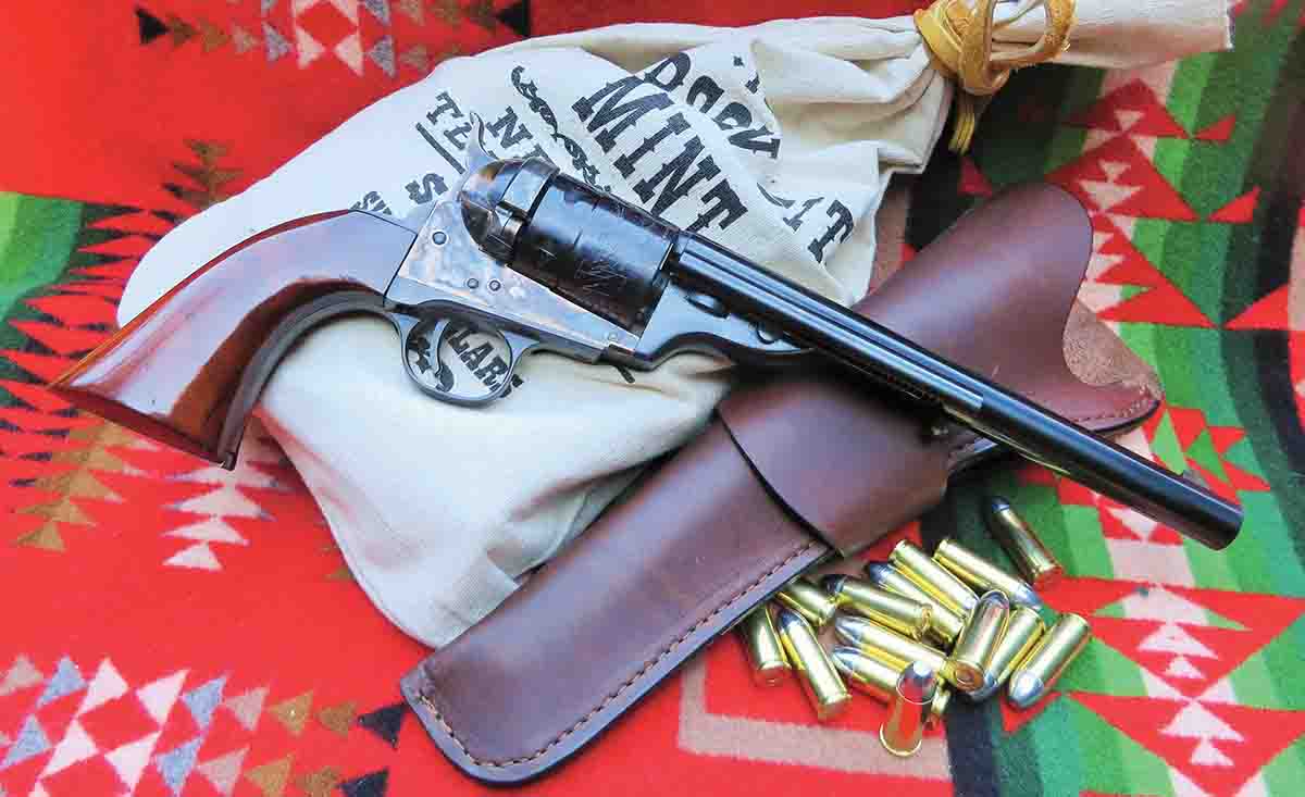 Cimarron’s Richards-Mason conversion is properly chambered for the .44 Colt.